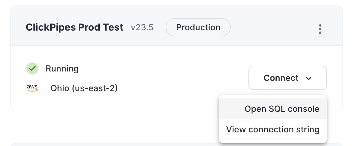 ClickPipes 서비스
